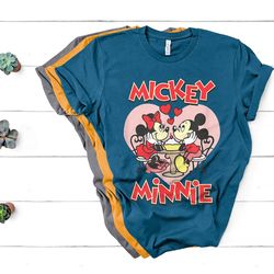 disney mickey valentine's day mickey & minnie hearts t-shirt