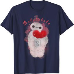 disney big hero 6 baymax heart portrait graphic t-shirt t-shirt, valentine's day png, digital design download