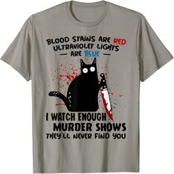 blood stains are red ultraviolet lights are blue cat funny, png for shirts, svg png design, digital design download