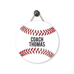 coach door sign  metal classroom sign  personalized door hanger  pe teacher appreciation  baseball sign  coach gift