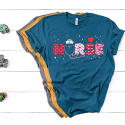 nurse valentines day valentine scrub top women scrubs nicu t-shirt