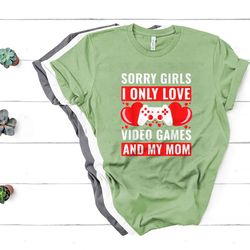 boys valentines day shirt for kids video games funny gamer t-shirt