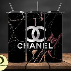 Chanel Tumbler Wrap, Chanel Tumbler Png, Chanel Logo, Luxury Tumbler Wraps, Logo Fashion Design 121