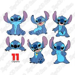 11 lilo and stitch png cut files, lilo and stitch vector clipart's download