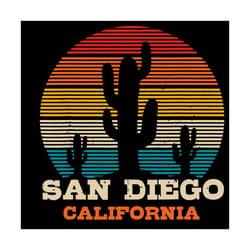 san diego california cactus vintage svg, trending svg, san diego svg, california svg, cactus svg, vintage cactus svg, re