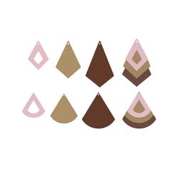 diamond cutout earrings svg, trending svg, diamond earrings svg, cutout earrings svg, stack jewelry svg, leather earring