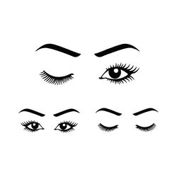 winking eyes bunlde png, trending png, winking lashes png, wink eye png, mascara eyes png, eyelashes png, eyebrows png,