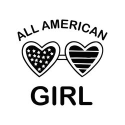 all american girl svg