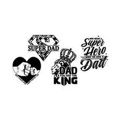dad bundle svg, fathers day svg, dad svg, funny dad svg, dad king svg, super dad svg, super hero svg, super dad svg, lio