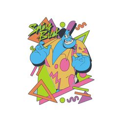 disney aladdin retro 90's genie svg, genie svg, disney princess, walt disney svg, disney svg, disney castle svg, png, dx