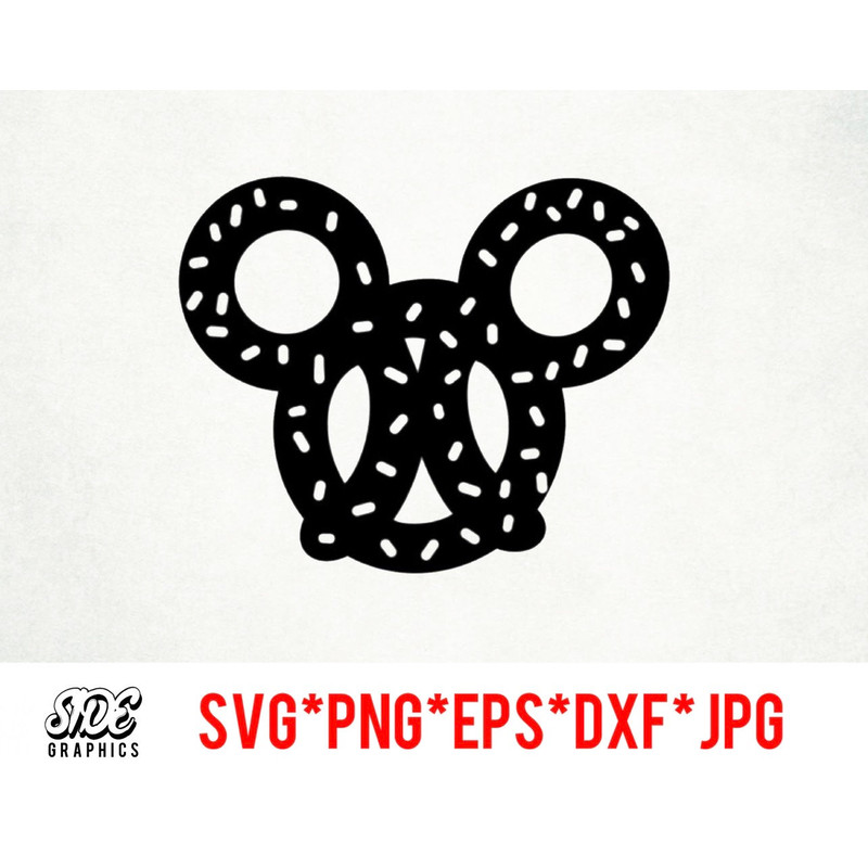 Mickey Pretzel instant download digital file svg, png, eps, jpg, and dxf clip art for cricut silhouette and other cutting software.jpg
