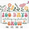100 Days Watching My Student Grow Svg, 100th Days Celebration, Back to School Svg, Teacher School Svg, Floral Teacher, Teacher Appreciation.jpg