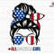 All American Girl Svg, American Babe Svg, Independence Day Svg, Patriotic Svg, 4th Of July Svg, USA Flag Svg, Messy Bun Svg, Bandana 4th Svg.jpg