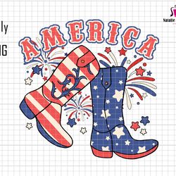 america png, western 4th of july png, 4th of july png, patriotic, cowboy hat png, cowboy boots, western boots png, ameri
