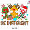 Be Different Png, Autism Awareness Xmas Sublimation, Puzzle Christmas Png, Teacher Life Png, Teacher Christmas Gift, School Christmas Png.jpg