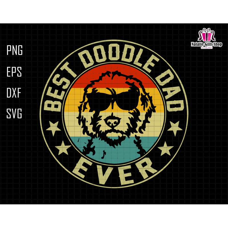 Best Doodle Dad Ever Svg, Best Dad Ever Svg, Dog Lover Svg, Dog Dad Svg, Doodle Dad Svg, Happy Father's Day Svg, Golden Doodle Dad Svg 1.jpg