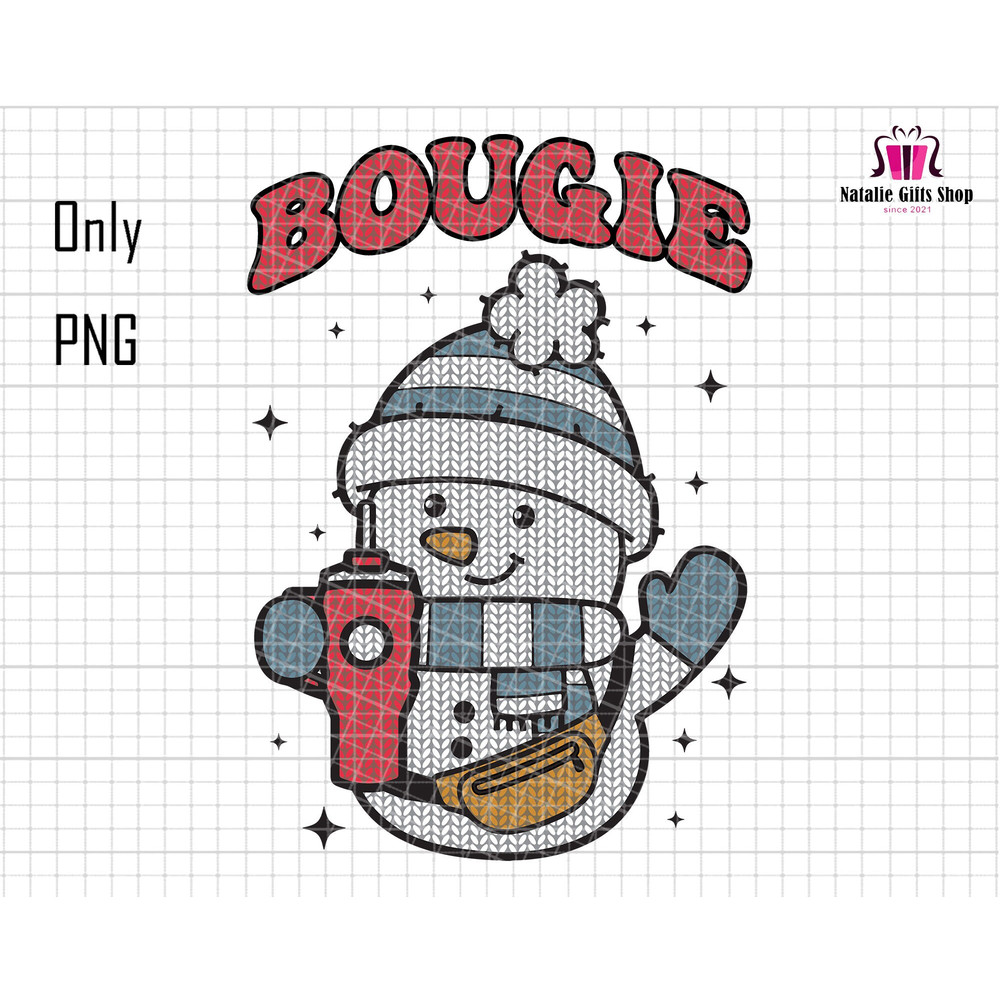 Bougie Christmas Png, Trendy Christmas Png, Bougie Snowman Png, Stanley Tumbler Belt Bag, Xmas Holiday Png, Holiday Christmas, Xmas Bougie.jpg