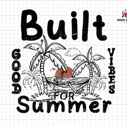 built for summer png, retro summer png, vintage summer png, summer vibes , skeleton summer png, trendy summer png, beach