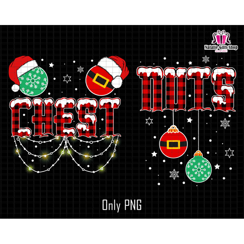 Chest Nuts Png, Trendy Christmas Png, Retro Christmas Png, Santa Hat Png, Christmas Couple Shirts Png, His and Her Png,Married Christmas Png.jpg