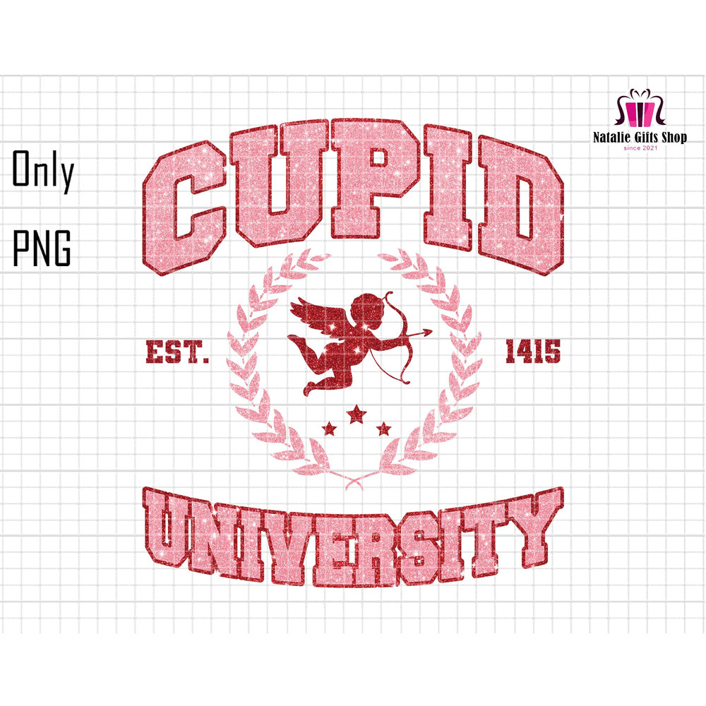 Cupid University Png, Happy Valentine's Day Png, Valentine's Day Shirt, Love Day Png, Trendy Valentine Png, Cupid Heart Png Instant Download 1.jpg
