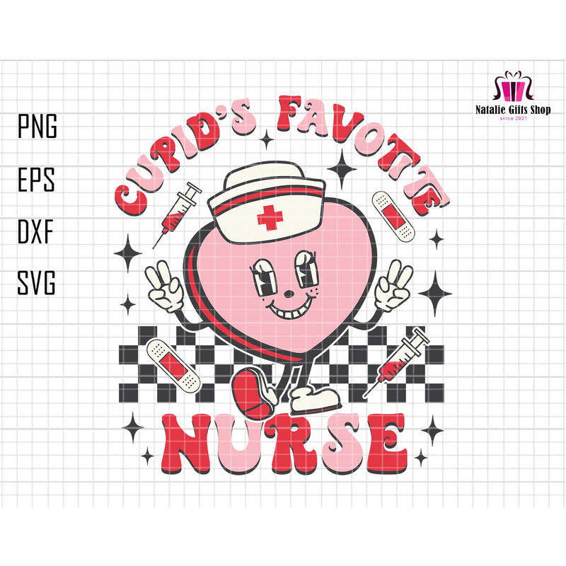 Cupid's Favorite Nurse Svg, Valentine Nurse Svg, Valentine's Day Svg, Teacher Nurse Svg, Nurse Heart Shirt, CNA, Stethoscope, Hospital Heart.jpg