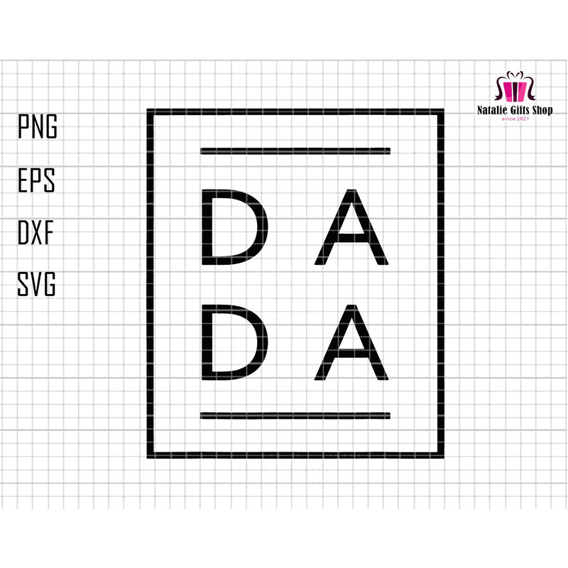 Dada Square DADA Minimalist SVG, Dad Life Svg, Father's Day Svg, Dad svg, Papa And Grandson Svg, Best Dad Svg, Gift For Dad's Day.jpg