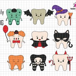 dentist character png, halloween dentist png, retro halloween png, dental assistance, cute ghost teeth png, trick or tee