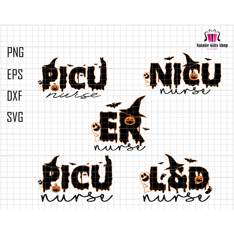 Halloween nurse Svg, Nurse Svg, Hospital Halloween Svg, Picu Svg, Nicu Svg, L&D Nurse Svg, Er Nurse, Nurse Life Svg, Funny Nurse, Witch Hat.jpg