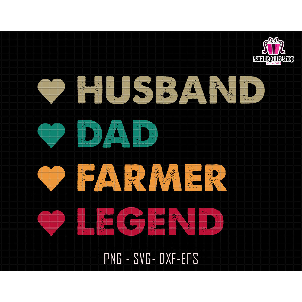 Husband Dad Farmer Legend Svg, Dad Svg, Dad Sublimation Svg, Father's Day Svg, Retro Dad Svg, Legend Dad Svg, Fatherhood Svg, Farmer Dad Svg.jpg