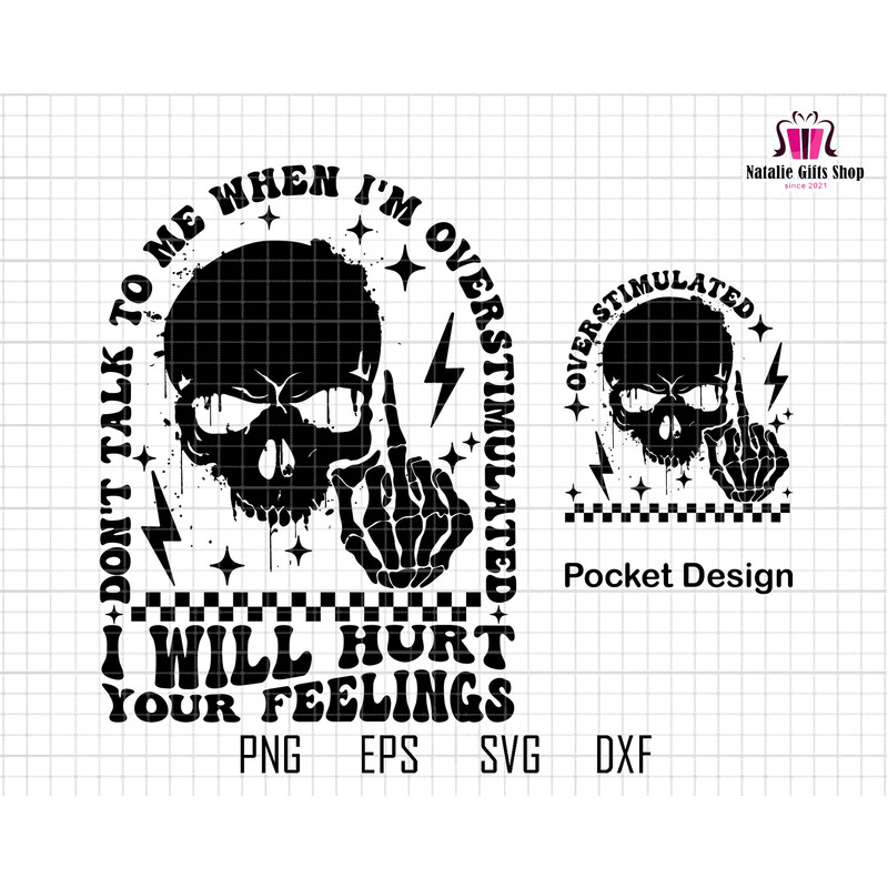 I Will Hurt Your Feelings Over Stimulated Svg, Trendy Halloween Svg, Skeleton Hand Svg, Halloween Shirt Svg, Spooky Season Svg, Skull Svg.jpg