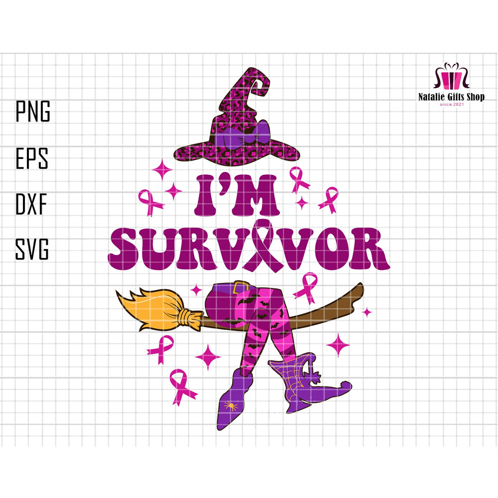 I'm Survivor Svg, Breast Cancer Svg, Witch Purple Svg, Awareness Ribbon, Cancer Ribbon Svg, Cancer Quote Svg, Stomach Response, Fight Cancer.jpg