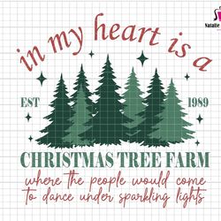 In My Heart Is A Christmas Tree Farm Svg, Christmas Swifties Svg, Besties Christmas Svg, 1989 Christmas, Merry Swiftmas