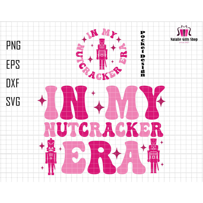 In My Nutcracker Era Svg, Nuts About Christmas Svg, Pink Cracker Christmas Svg, Preppy Nutcracker Svg, Christmas Nutcracker Svg, Silhouette.jpg