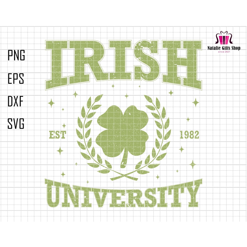 Irish University Svg, St Patrick Day Svg, Clover Shamrock Svg, Funny Leprechaun, Lucky Charm Svg, Irish Svg, St Patty Day, Saint Patrick Svg.jpg