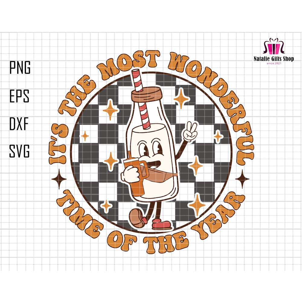 It's The Most Wonderful Time Of The Year Svg, Stanley Tumbler Svg, Belt Bag, Christmas Milk, Christmas Tree Cake Funny, Christmas Food Svg.jpg