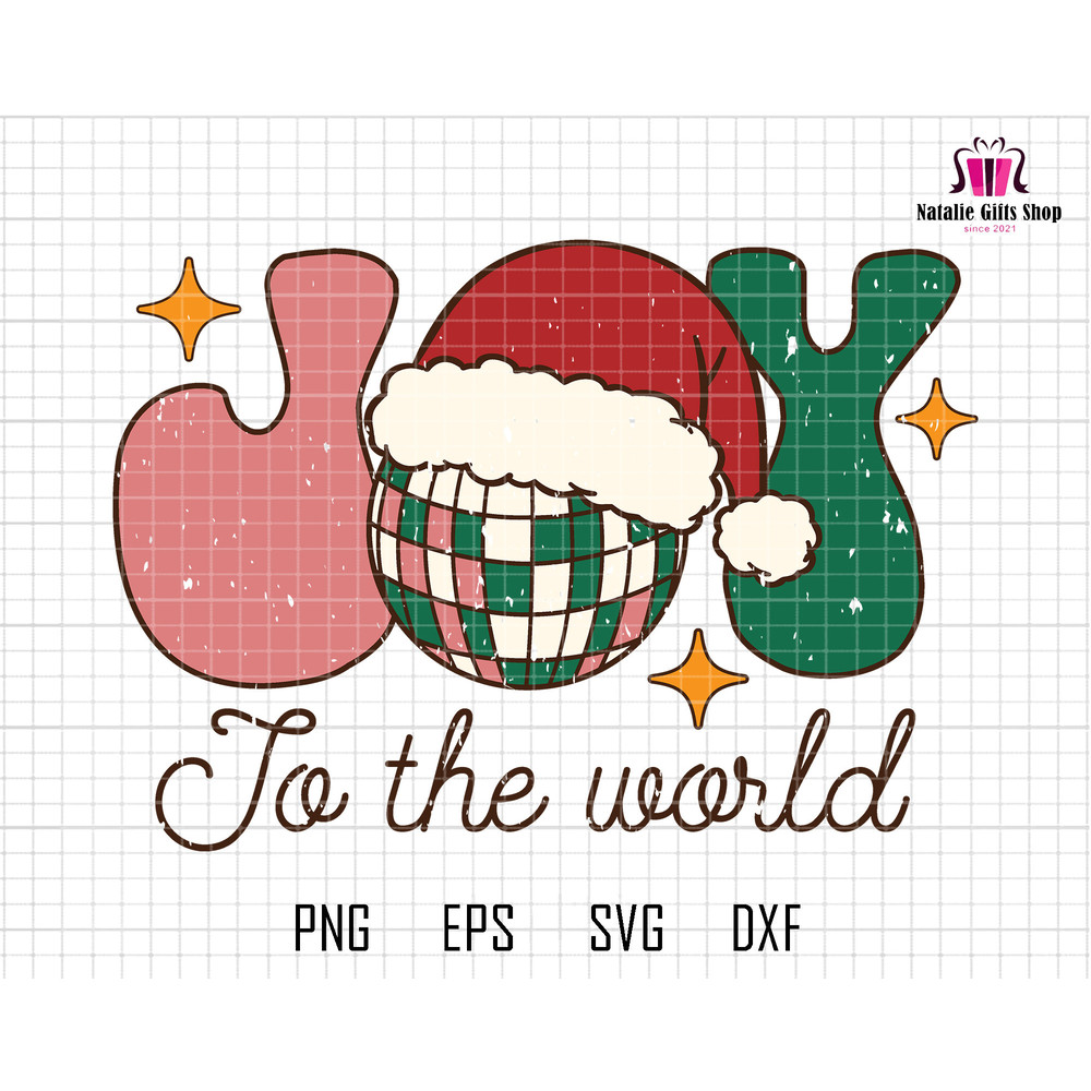 Joy To The World Svg, Merry Christmas Svg, Retro Christmas Svg, Hello Christmas Svg, Trendy Xmas Svg, Santa Hat Svg, Christmas Clip Art.jpg