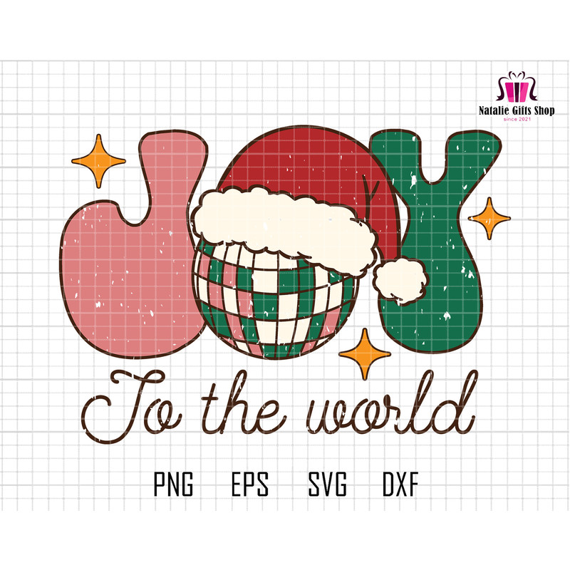 Joy To The World Svg, Merry Christmas Svg, Retro Christmas Svg, Hello Christmas Svg, Trendy Xmas Svg, Santa Hat Svg, Christmas Clip Art.jpg