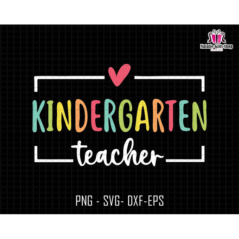 Kindergarten Teacher Svg, Teacher Svg, Retro Teacher Svg, Teacher Shirt Svg, Teacher Life, Back to School, Kindergarten Svg, Teacher Quotes.jpg