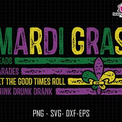 mardi gras svg, beads parades svg, fat tuesday, carnival svg, masquerade carnival svg, festival svg, mardi gras carnival