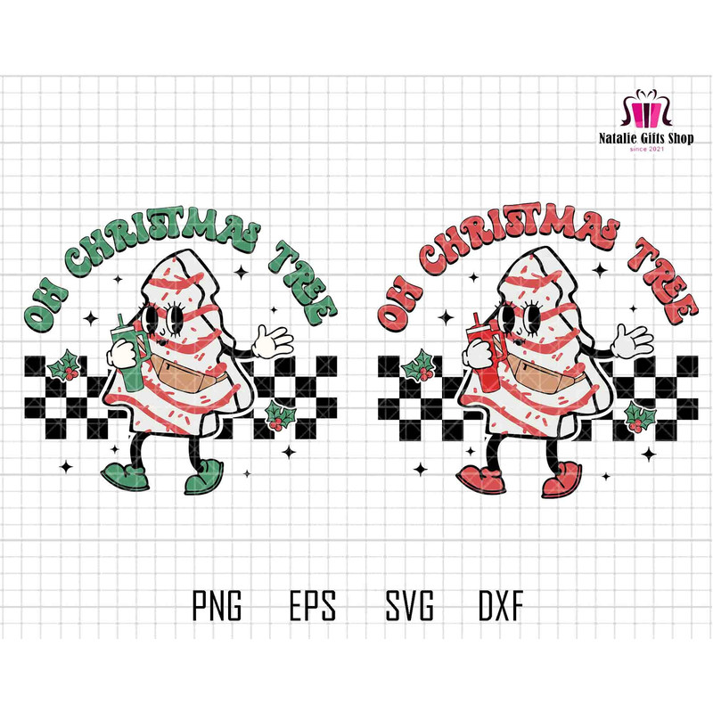 Oh Christmas Tree Svg, Christmas Tree Cake Funny, Stanley Belt Bag, Winter Holiday Snack Svg, Tis The Season Christmas Cakes, Funny Xmas Svg.jpg