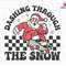 Retro Christmas Svg, Dashing Through the Snow Svg, Santa Claus Svg, Skateboarding Santa, Trendy Christmas Svg, Funny Santa Clause, Checkered.jpg