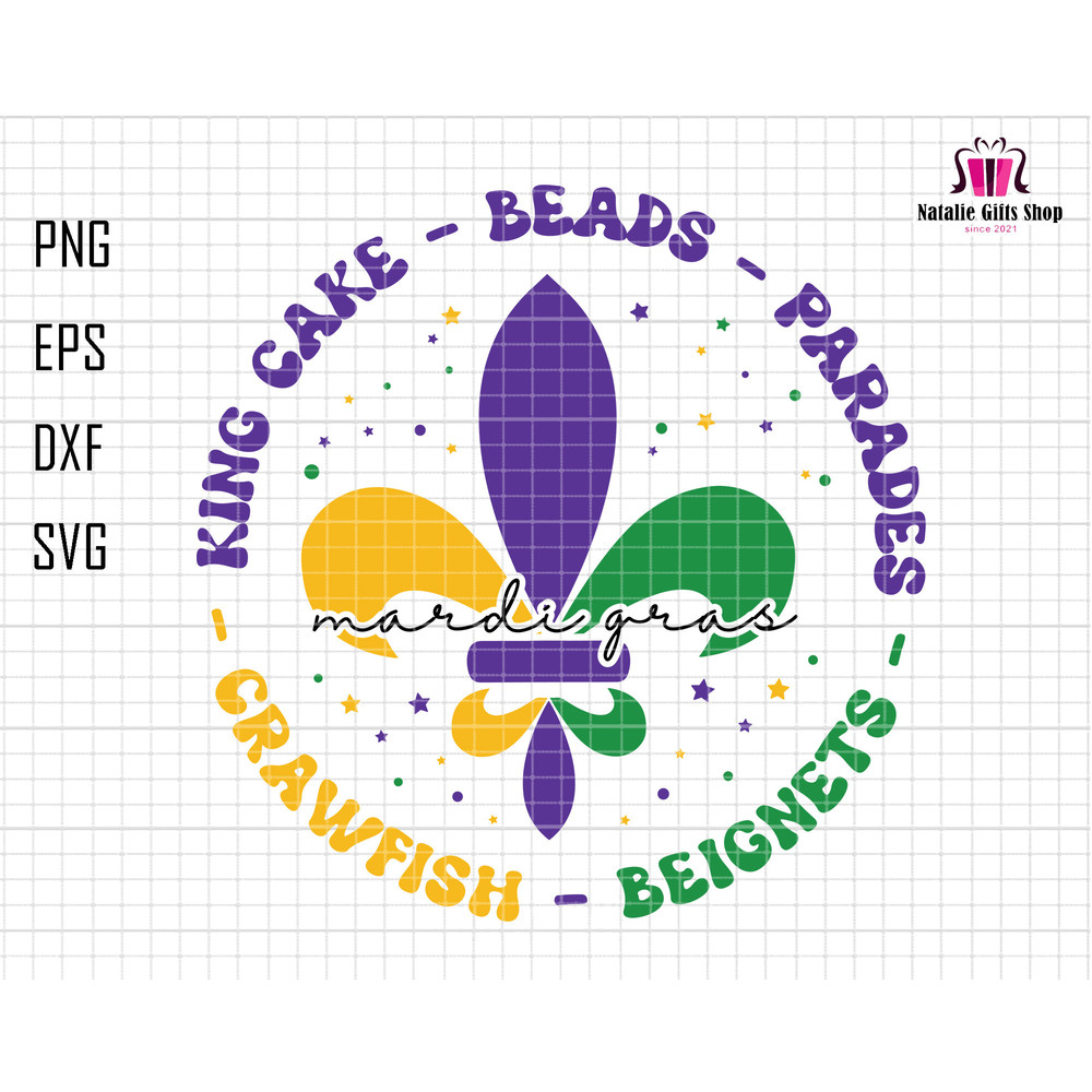 Retro Mardi Gras Svg, King Cake Svg, Beads, Parades, Crawfish, Beignets, Fleur De Lis Svg, Boujee Mardi Gra Svg,NOLA Svg,Mardi Gras Carnival.jpg