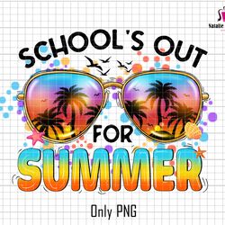 school out for summer png, retro summer png, summer sunglass png, last day of school png, summer break png, hello summer