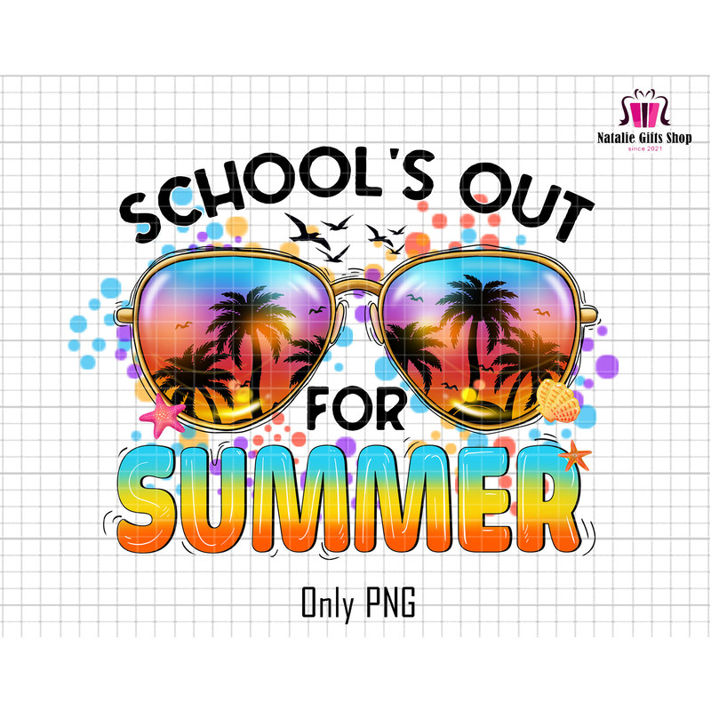 School Out For Summer Png, Retro Summer Png, Summer Sunglass Png, Last Day of School Png, Summer Break Png, Hello Summer, Teacher Summer Png.jpg