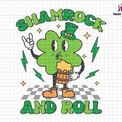 shamrock and roll svg, st patrick day svg, clover shamrock svg, funny clover svg, lucky charm svg, irish svg, st patty d