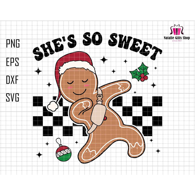 She's So Sweet Svg, Gingerbread Christmas Svg, Belt Bag Svg, Merry Christmas Svg, Trendy Christmas Svg, Funny Gingerbread, Santa Christmas.jpg