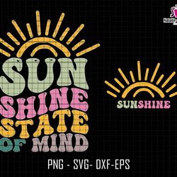 sunshine state of mine svg, retro summer svg, trendy summer svg, sunshine svg, summer vibes svg, summer svg, beach summe