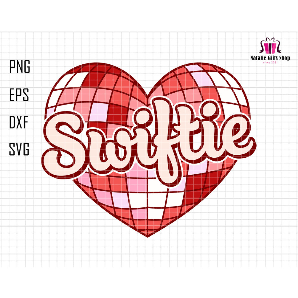 Swiftie Heart Svg, Retro Valentine Svg, Love Heart Era Svg, Romantic Valentine's Day Heart Svg, Funny Heart Valentine Day, Pink Love Day Svg.jpg
