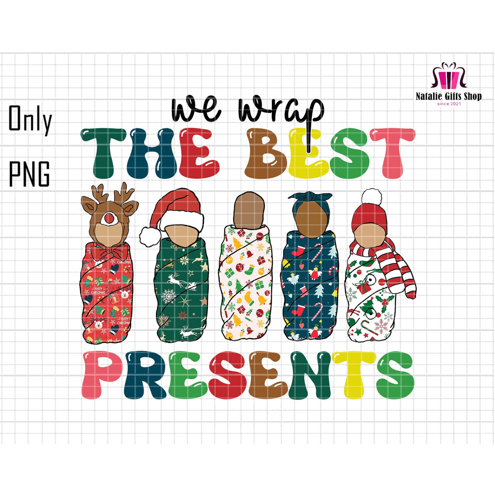 The Best Presents Png, Labor And Delivery Nurse Png, NICU Nurse Png, Mother Baby Nurse Png, Nurse Christmas Png, L&D Nurse, Merry Christmas.jpg