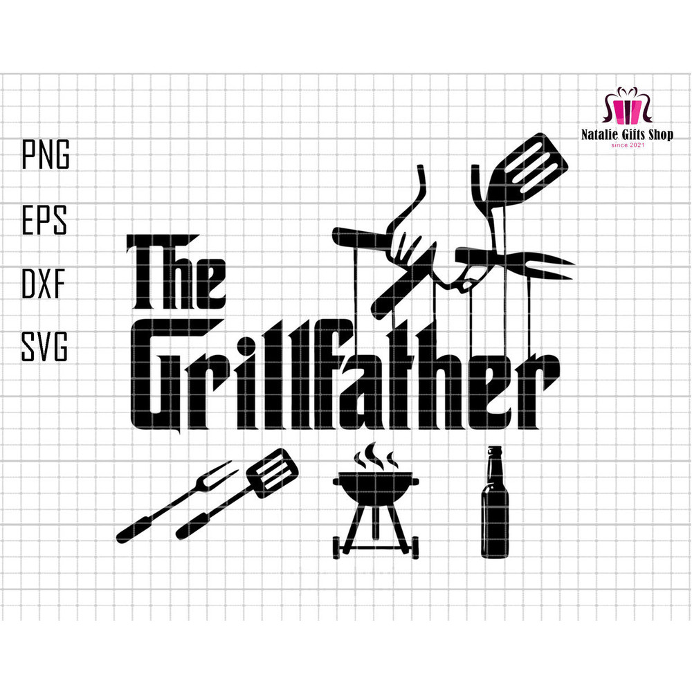 The Grill Father Svg, Grilling Svg, Barbeque Svg, Chef Dad Svg, Dad Grill Master Svg, Fathers Day Svg, Gift For Dad, Dad Designs Svg 1.jpg